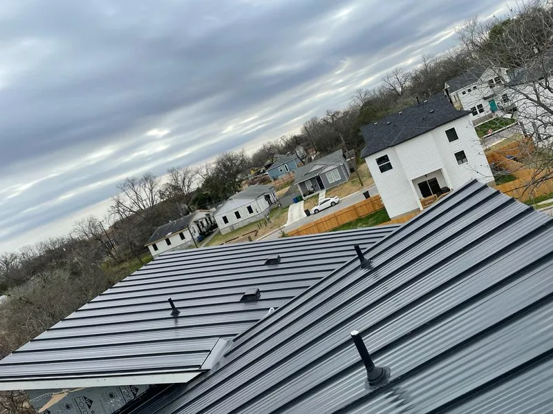 Standing seam metal roof panels with vents for Skylight Repair in Lindenwold